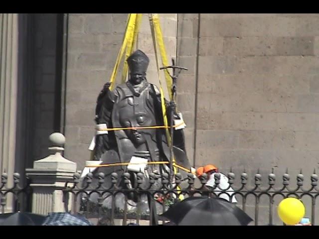 Inauguración de Escultura Papa Juan Pablo II